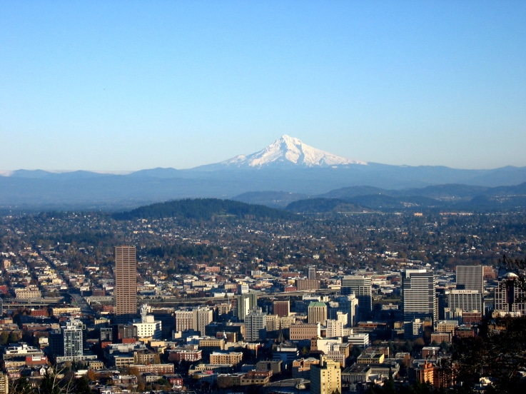 View from Pittock Mansion by Michael Barton