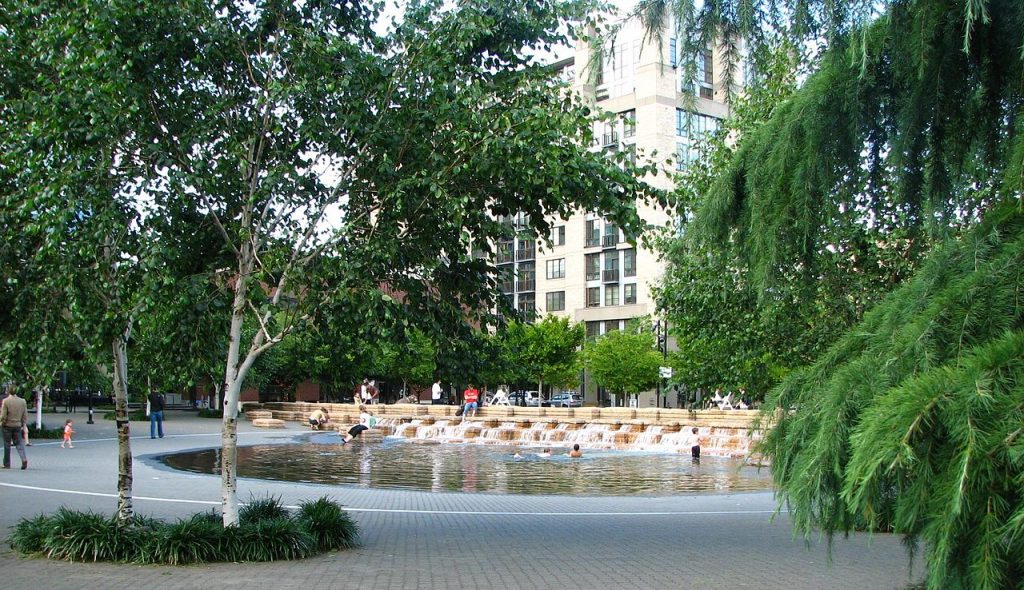 Wading pool at Jamison Square